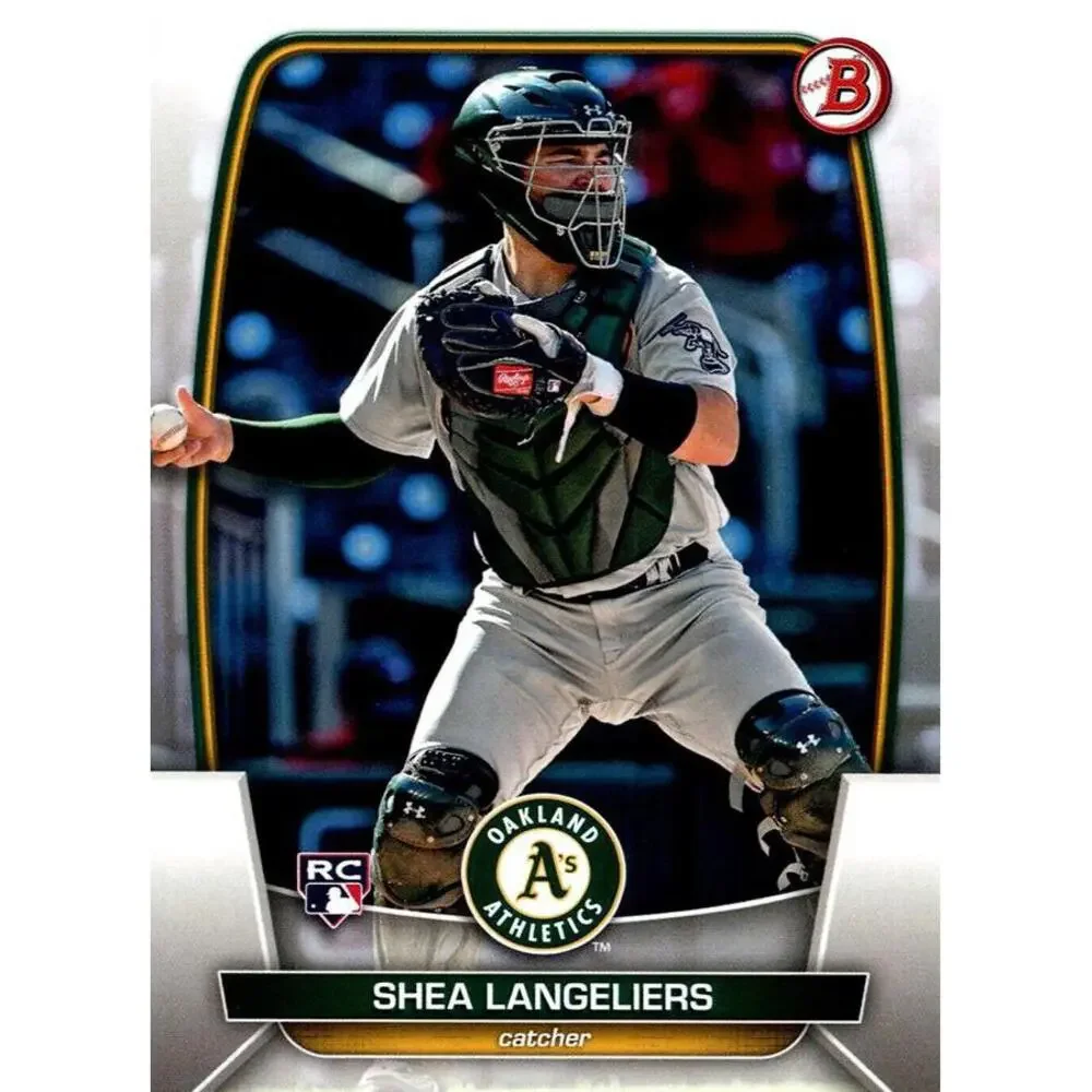 2023 Bowman Shea Langeliers RC #3 Oakland Athletics